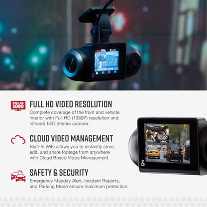 Smart Dash Cam with Interior Cam