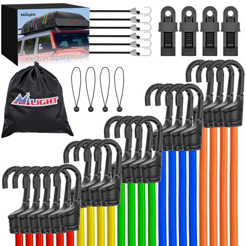 Ultimate Heavy Duty Outdoor Bungee Cord Assortment (36 Count)