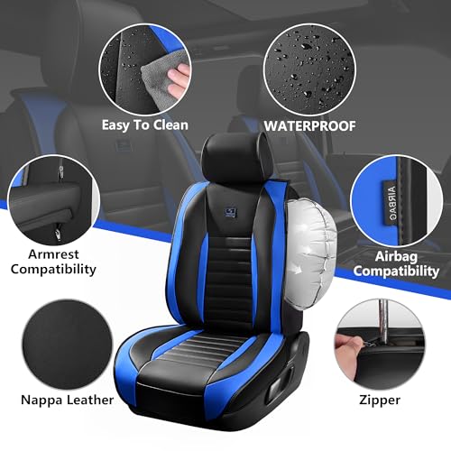 Nappa Leather Car Seat Covers Front Seats