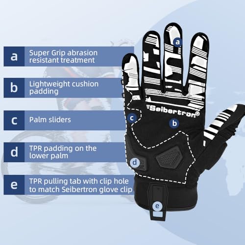 SPS 1 Unisex Touchscreen Road Racing Motorcycle MTB Sports Gloves Also fit BMX MX ATV Mountain Bike Bicycle Cycling Off