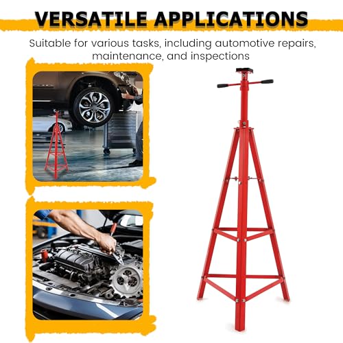 Adjustable Under Hoist Tripod Stand 2 Ton High Lift Jack Stand Reach