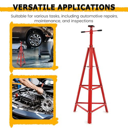 Adjustable Under Hoist Tripod Stand 2 Ton High Lift Jack Stand Reach