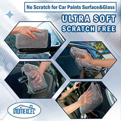 Professional Large Microfiber Car Drying Towels 2 Pack (2 Count)