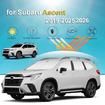 8pcs Thicken Sun Shades for Subaru Ascent 2019