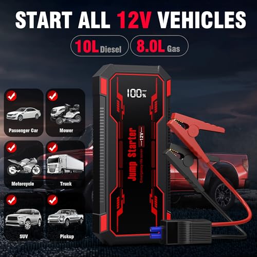 Car Jump Starter 6000A Car Battery Jump Starter Portable