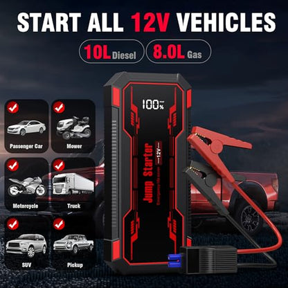 Car Jump Starter 6000A Car Battery Jump Starter Portable