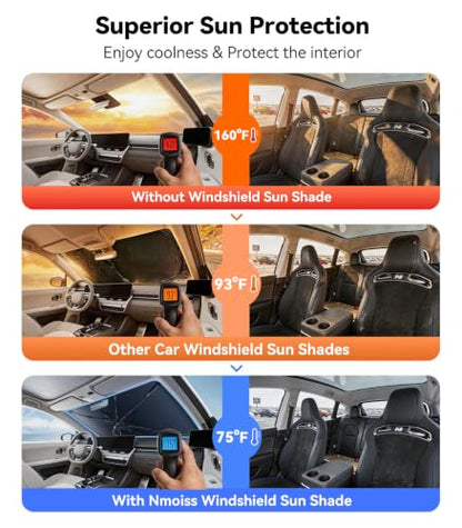 Vinyl Coating Heat Shield] Windshield Sun Shade Umbrella Custom for Hyundai Ioniq 5
