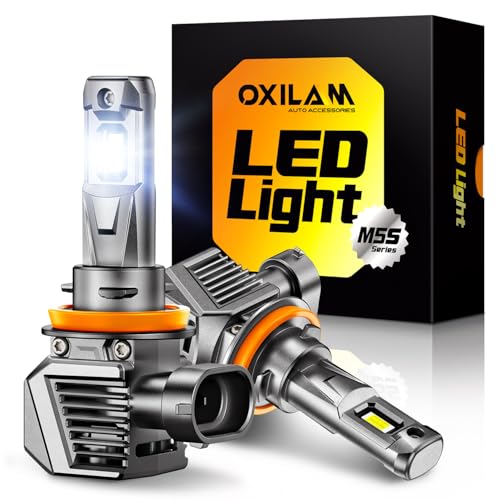 H11/H8/H9 LED Bulbs, 70,000LM 1300% Brighter 6500K Cool White Driving Bulbs, 60,000Hrs Lifespan, IP68, 1:1 Size, Anti-Flicker Fog Light, Plug & Play, Pack of 2 (2 Count)