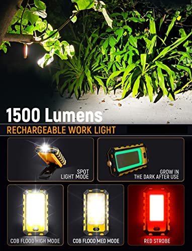 LED Rechargeable Magnetic Work Light 40W 1500Lumens