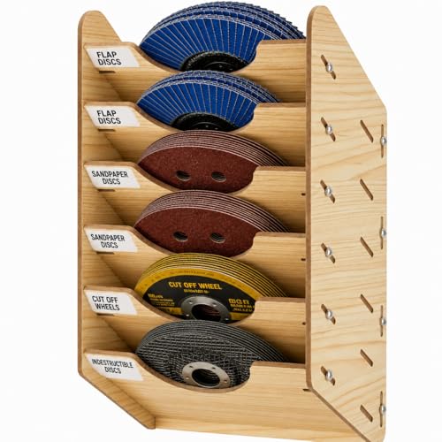 6 Tier Hanging Wooden Sandpaper Storage Holder