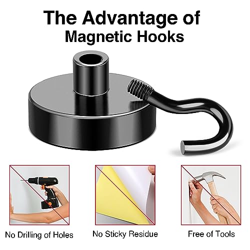 Magnetic Hooks 50LB+ Heavy Duty Magnet Hook for Cruise Cabins