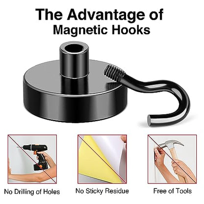 Magnetic Hooks 50LB+ Heavy Duty Magnet Hook for Cruise Cabins