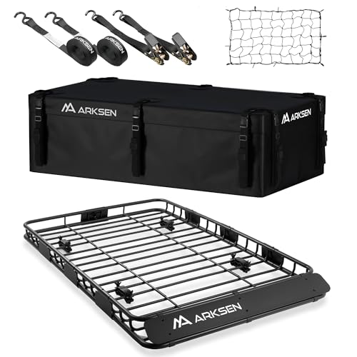 64"x39"x4" Roof Rack Cargo Basket with Bag
