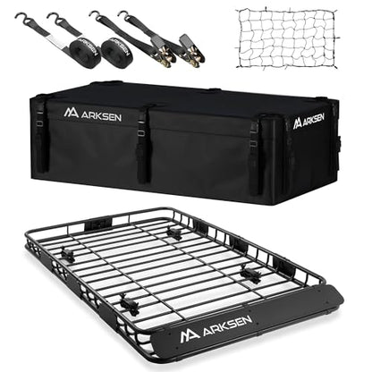 64"x39"x4" Roof Rack Cargo Basket with Bag