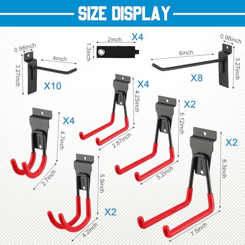36 Pcs Slatwall Hooks & Hangers (36 Count)