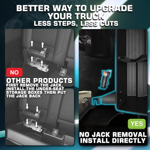 Black Rear Underseat Storage Custom Fit 2019 (33.814 Fl Oz)