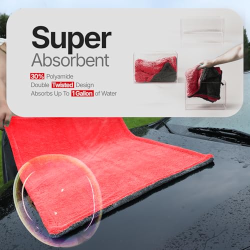 Crystal Clean 1300 GSM Car Drying Towel