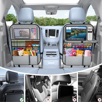 2PACK Car Backseat Organizer with Touch Screen Tablet Holder