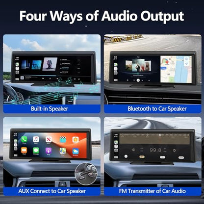 8.1" Portable Wireless Carplay Screen for Car