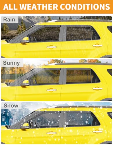 in Channel Window Visors Rain Guards for Ford Explorer 2011 (4 Count)