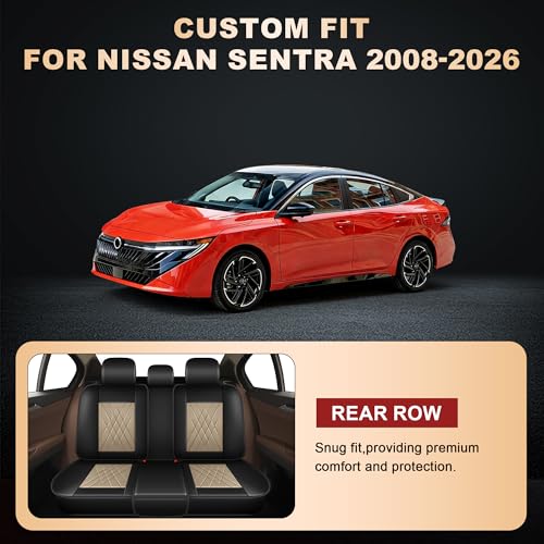 2 Front Car Seat Covers for Nissan Sentra 2008