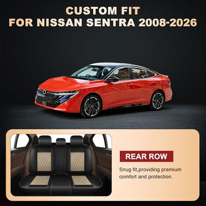 2 Front Car Seat Covers for Nissan Sentra 2008