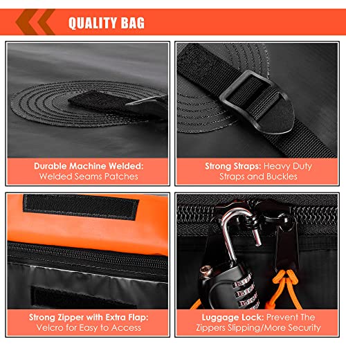 Hitch Mount Cargo Carrier Bag 100% Waterproof 19.7 Cubic Feet Luggage Rack