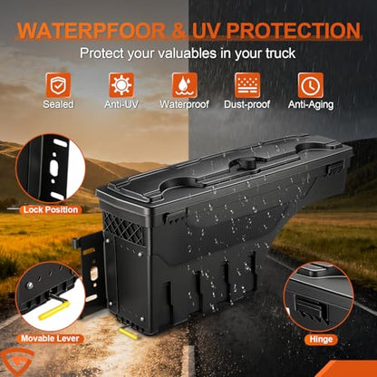Truck Bed Swinging Toolbox Fits for Dodge Ram 1500 2500 (7.5 Count)