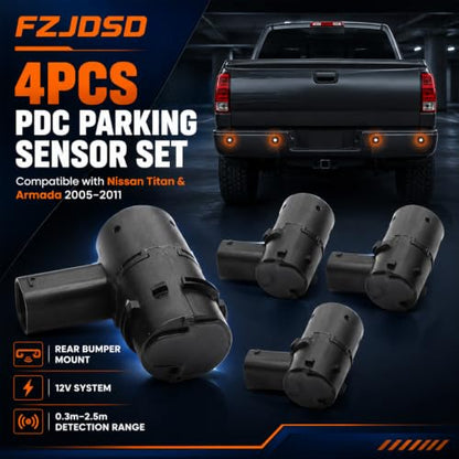 4Pcs PDC Parking Sensor for Nissan Titan Armada 2005