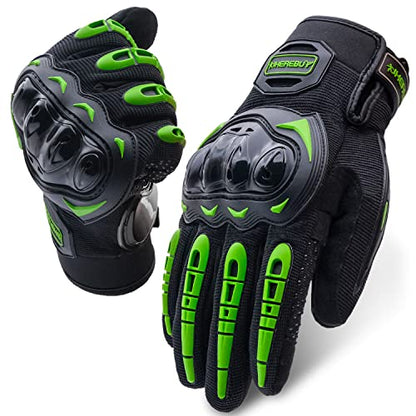 Motorcycle Gloves Touch Screen Full Finger Riding Gloves Knuckle Protection for Men and Women for Dirt Riding