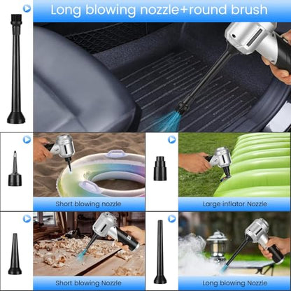 Handheld Car Vacuum Portable Cordless with 18000PA Super Suction