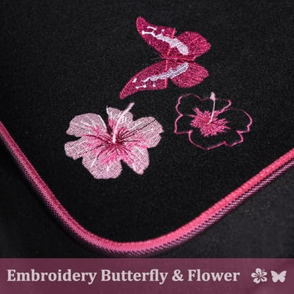Embroidery Butterfly and Flower Car Floor Mats