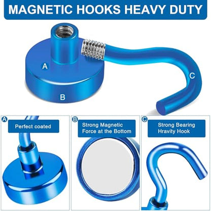 Magnetic Hooks for Cruise Cabins (6 Count)