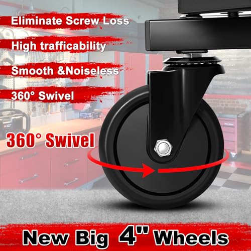 Rolling Stool with Wheels