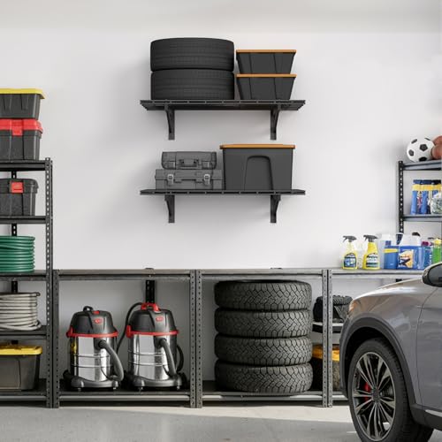 2 Pack Wall Mounted Garage Shelving