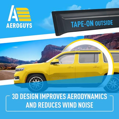 Extra Durable Window Deflectors Tape (4 Count)