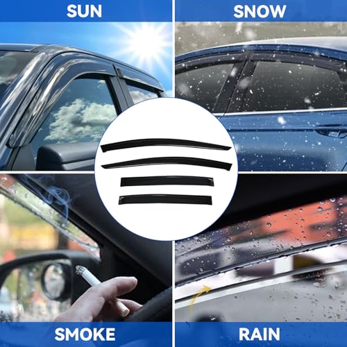 4pcs Window Visors Rain Guards for 2008