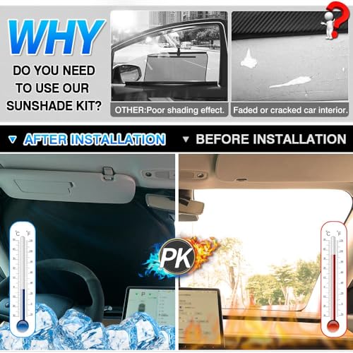Windshield Sun Shade for Lexus RX 2016 (6 Count)