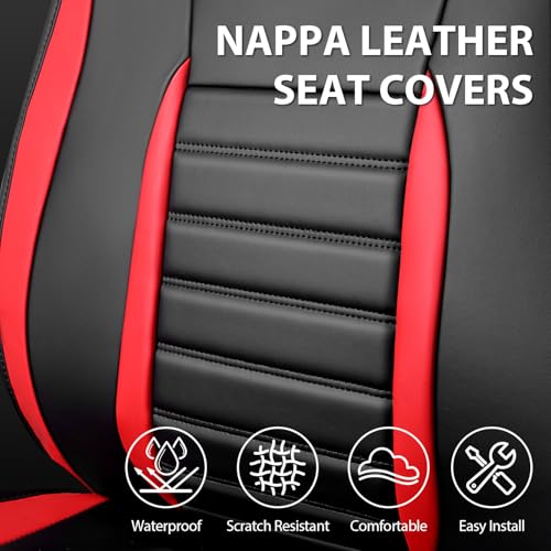 Nappa Leather Car Seat Covers Full Set