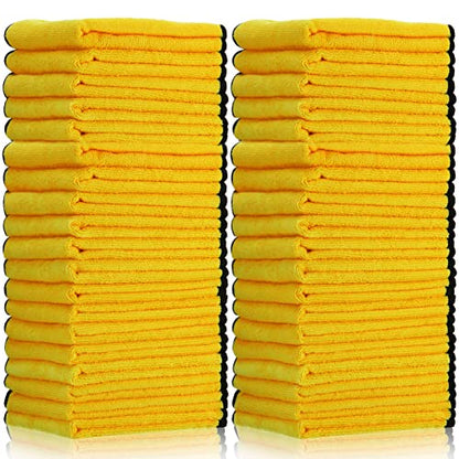 120 Pcs Yellow Microfiber Towels