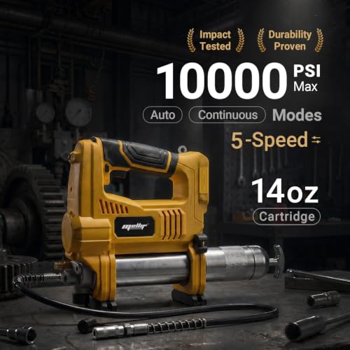 Cordless Grease Gun Compatible with DeWalt 20V Battery
