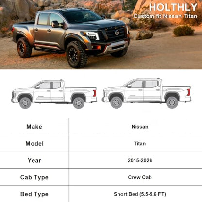 10 Layers Truck Cover Waterproof All Weather Custom Fit Nissan Titan