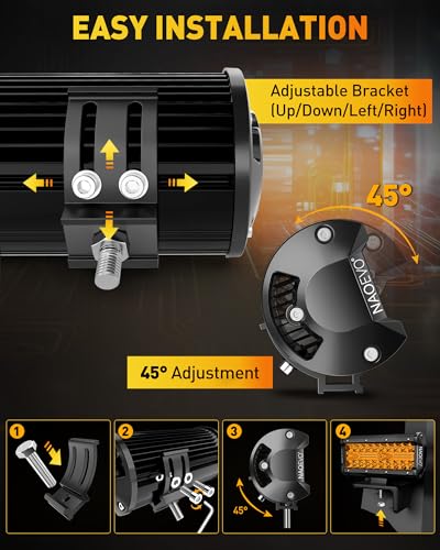 7 Inch LED Light Bar (2 Count)