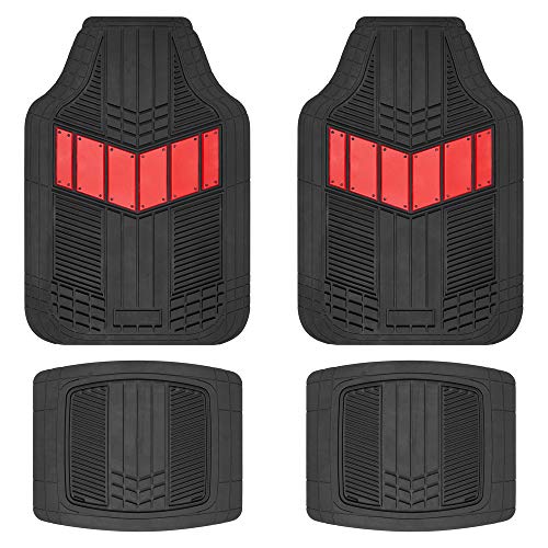 Rubber Car Floor Mats All Weather Waterproof 4