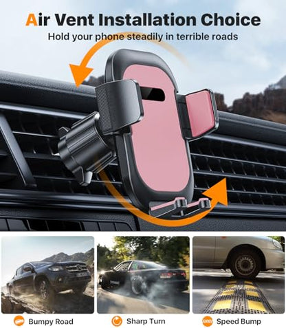 Ultra Stable Phone Holders for Your Car [Powerful & 360 Adjustable Suction Cup] Universal Car Phone Holder Mount Long Arm Flexible Car Mount for Dashboard Windshield Air Vent All Phone Case