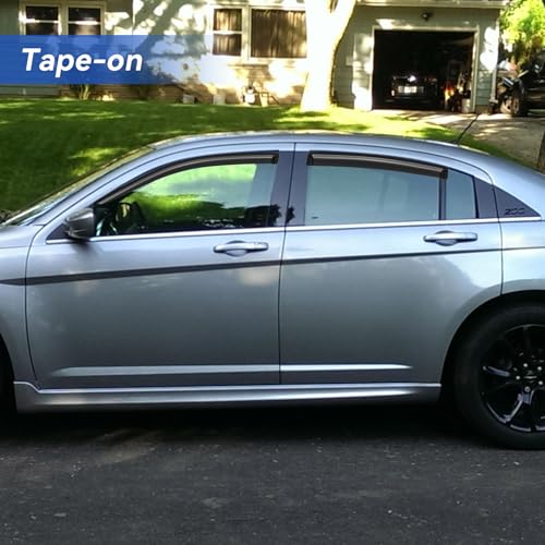 Window Visors Rain Guards for 2011 2012 2013 2014 Chrysler 200 (4 Count)