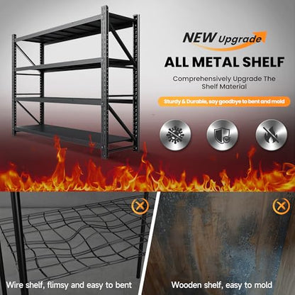 79” Wide Heavy Duty Metal Garage Shelving