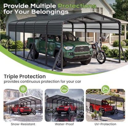 12x25FT Metal Carport