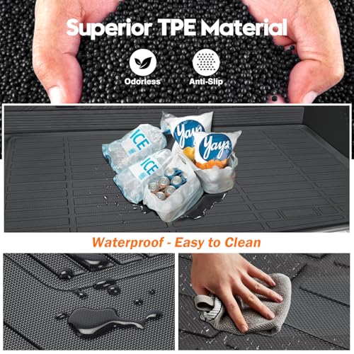 Floor Mats Cargo Mat Set for 2021 (7 Count)