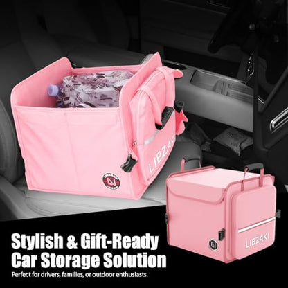 LIBZAKI Car Trunk Storage Organizer